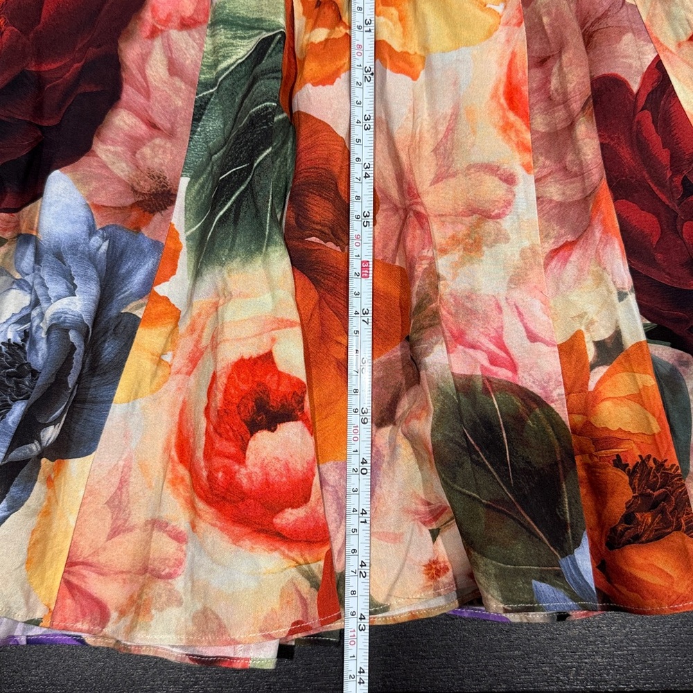 Alice + Olivia Multicolor Floral Midi Dress - Picture 13 of 13